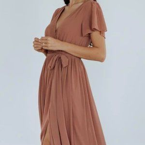 Baltic Born Kristina Maxi Dress Rosy Brown